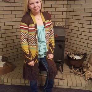 Tribal design style duster